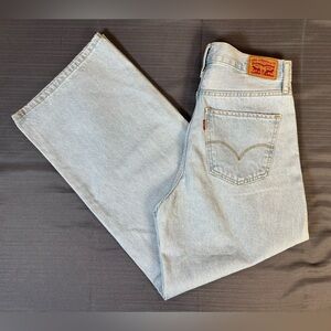 Levi’s 94 Baggy Jeans 28x28 Light Wash 90s High Rise Straight Leg Y2K